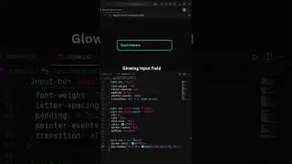 💡 Stunning Neon Input Field || Glowing Text Box Focus Effect ✨ || HTML & CSS || 