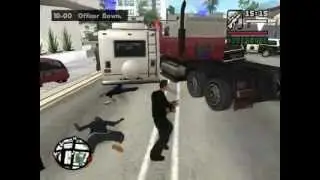 LSPD погоня за грузовиком в лос сантосе, со стрельбой