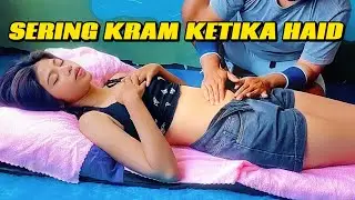 FREQUENT MENSTRUAL PAIN FINALLY MASSAGED ABDOMEN | MASSAGE INDONESIA