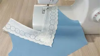 Secrets and tricks of sewing with a V-neck, you should know)))