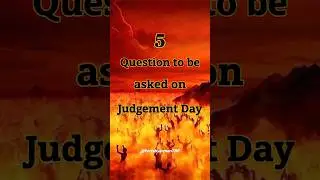 These questions will be asked on Judgement day😢#allahﷻ #muhammadﷺ #shorts #trending