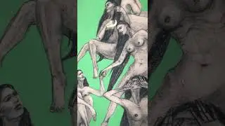 #графика #искусство #современныйхудожник #art #mermaid #green #greenapelsin #русалки #сирена