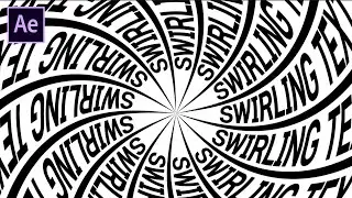 Creating a Swirling Text Motion