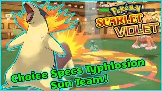 TYPHLOSION IN SUN DOES CRAZY DAMAGE!  - Pokemon Scarlet/Violet VGC Reg D Wifi Battles