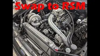 Foxbody Turbo Kit.  Swapping out the On3 Kit for a Custom RSM Kit with a  BIGGER Turbo