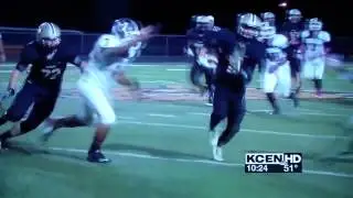 Andrew Taylor (#11) - Clip from local news - TD catch vs Hillsboro - 10-31-2014