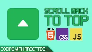 Scroll Back To Top Button Tutorial [HTML, CSS, JS]