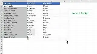 Excel | Rows Columns | Split Text To Columns