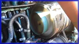 The cooling system in the tractor