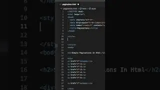 Pagination in HTML 