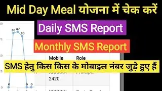 MDM Message Report।। MDM Daily Message Report kaise Check Karen।। MDM sms me kis kis ke mobile no h