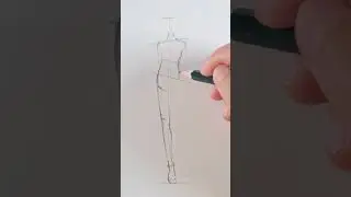 Рисуем модель на подиуме ✨