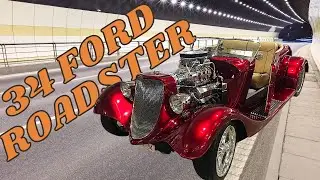 V8 Supercharged 34 FORD ROADSTER Show car #cars #carshow #supercars
