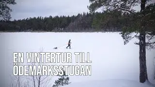 En vintertur till stugan 4K | Test av ny pulka | Var har Fredrik tagit vägen? |