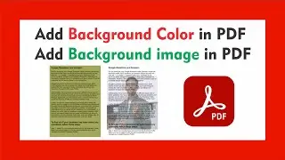 How to add background colors and background images to PDF 