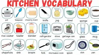Kitchen Vocabulary in English | English practice 