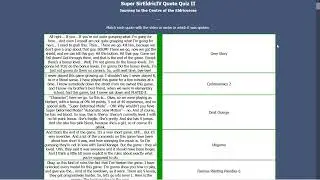 Super SirEldricIV Quote Quiz II - Part 2