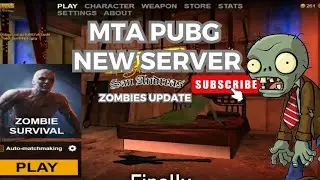 MTA PUBG NEW SERVER +Zombies ☠ Mode  #alphafaizan #mtapubg #gtabattlegrounds