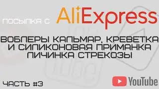 Воблеры Кальмар, Креветка и силикон Ларва
