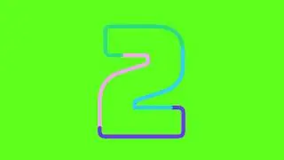 3 2 1 countdown animation video | green screen animation