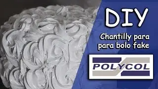 DIY - Rose Cake com chantilly fake Polycol - Neuma Gonçalves