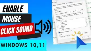 How to Enable mouse click sound in windows 11. mouse ke click pe sound kaise lagaye (2024).