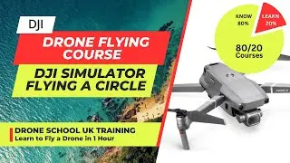 DJI Flight Simulator | Flying Circles moving on the Figure of Eight flowing flight Patterns