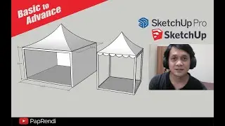 How to Make a Tent | Sketchup Tutorial