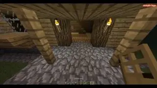 Красивый стартовый дом для сервера*.(minecraft)
