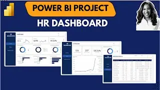 Power BI Project:  HR DASHBOARD | Power BI Dashboard Tutorial