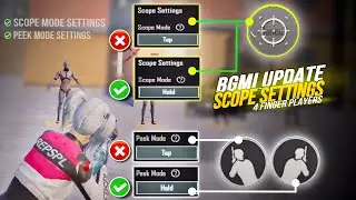 Fastest Peek Setting ✅ Scope Mode settings in BGMI 3.3 update / scope settings in Pubgm update