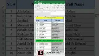 Excel Tricks| #excel #excelshorts #exceltips ##msexcel #excelshortcuts #youtubeshorts #nkinfo2023