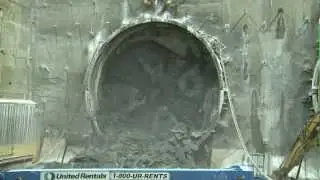 Sound Transit -Tunnel boring machine Togo holes through at Capitol Hill Station