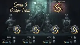 Identity V | Quad S Badge Team Against S Badge BQ | Bloody Queen Bloodbath Gameplay