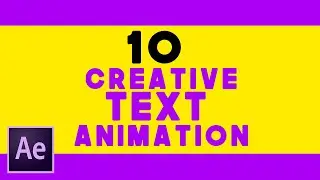 10 Creative text animation in After effects | Bangla After effects Tutorial