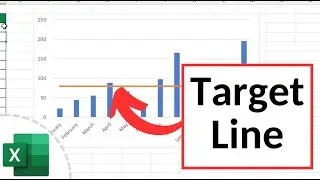 How to Add a Target Line in an Excel Graph