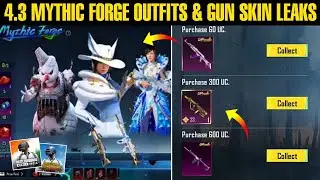4.3 Mythic Forge Outfits & Gun Skin 🔥| 4.3 Update Mythic Forge Pubg/Bgmi