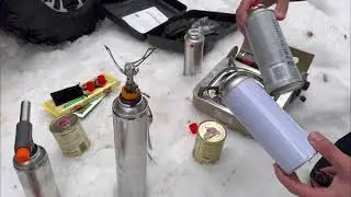 Газовые аэрозольные баллончики, типы горелок и их использование в полевых условиях