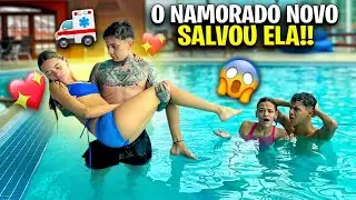 A MANU MAIA AFOGOU NA PISCINA E O NOVO NAMORADO SALVOU ELA!! 