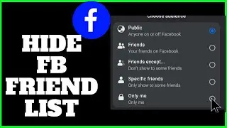 How to Private Friends List on Facebook Using Mobile.