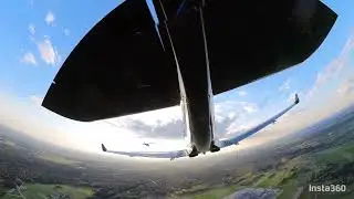 Skyleader 600 flight, tail bottom camera, raw footage
