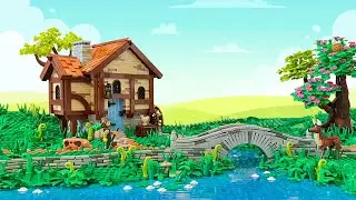 LEGO Spring Village MOC Timelapse