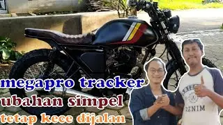 Megapro modif tracker pakai tangki ori tetap keren ternyata