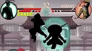 Shadow Fight 2 - Shadow vs Hermit - Boss Battle - Secret Path