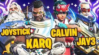JOYSTICK KARQ AIMBOTCALVIN JAY3 STREAMER TEAM IN OVERWATCH 2