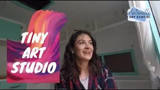 Tiny Home Art Studio Vintage Trailer Renovation || The adventure begins