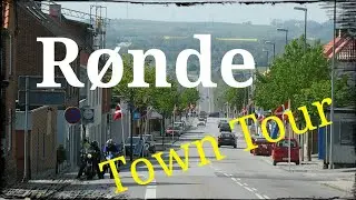 Rønde, Djursland, Denmark (Town Tour) walking and cycling.. GoPro