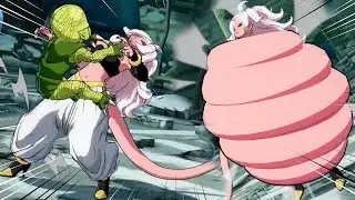 【DBFZヒロピン】色んな特殊技を食らう21号【拘束・金縛り・しがみつき・お菓子化】4K画質