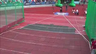 Попытка Елены Трус на 17.15 в рамках всероссийских соревнований по толканию ядра "Праздник силы"
