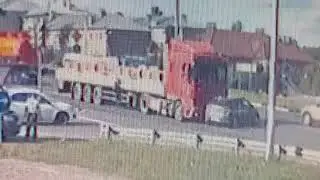 Момент ДТП в Кугесях